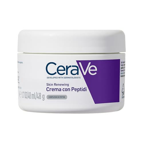CeraVe Skin Renewing Peptid-Gesichtscreme für Haut mit den ersten Zeichen des Alters feuchtigkeitsspendende elastische und straffere Haut mit Peptid-Komplex 3 ätherischen Ceramiden und Niacinamid