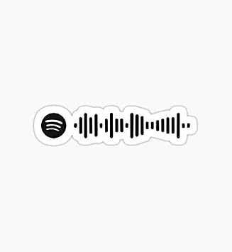 Simple Black FDT Spotify Code - Sticker Graphic - Auto, Wall, Laptop, Cell, Truck Sticker for Windows, Cars, Trucks