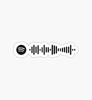 Simple Black FDT Spotify Code - Sticker Graphic - Auto, Wall, Laptop, Cell, Truck Sticker for Windows, Cars, Trucks