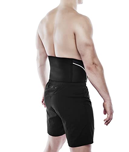 Rehband Back Support Black Lower Back Support Belt made of 5mm SBR/Neoprene Stabilization Belt for Back & Lumbar Spine for Sports & Daily Life Colour:Black Size:Medium