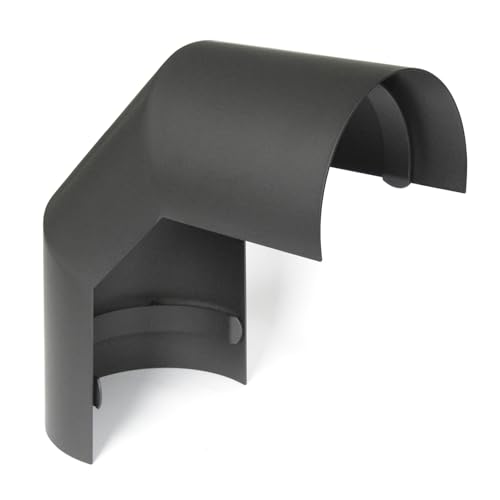 raik Rauchrohr/Ofenrohr-Thermoschild Hitzeschutz für 3-teilige Ofenrohrbögen 90° mit 150 mm Durchmesser Gussgrau SH095-150-gg