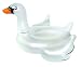 Swimming Pool Float - Jumbo Inflatable Pearlized Translucent Giant Swan Floatie Ride On 75 Inches