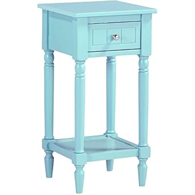 Convenience Concepts French Country Table, L 14.25 x W 14.25 x H 28.25, Sky Blue 31UHbyBNg9L. SS400