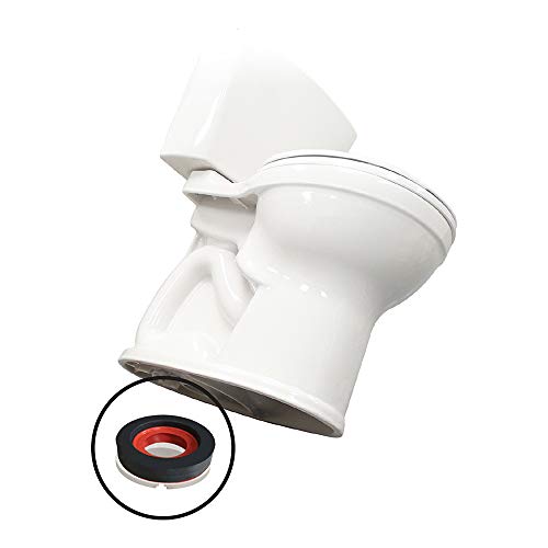Korky 6000Bp Universal Toilet Waxfree Seal With Hardware - Toilet Installation Made Easy - Made In Usa , Red #TOP3