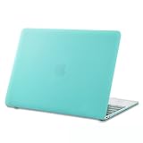 iBenzer - Soft-Skin Smooth Finish Soft-Touch Plastic Hard Case Cover for Macbook 12'' inch Retina Display [Gold, Space Gray, Silver], Turquoise MM12TBL
