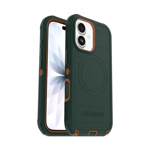 Image of OtterBox iPhone 17 Defender Pro Series Case - Green Intrigue - Tough, Rugged & Durable iPhone Case, Snaps on MagSafe