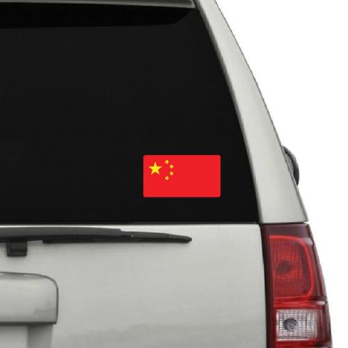 Image of World Country Flag Decal Stickers - Two Pack - for Cars Windows Bumpers Laptops Tablets Tumblers Cups Walls (China)
