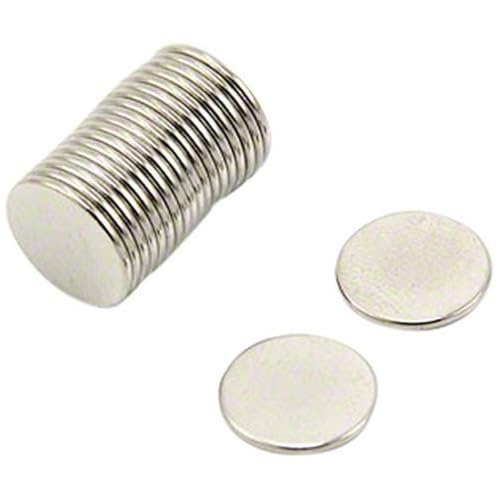 N35 Magnet de Neodimio Para Artes, Manualidades, Fabricación de Modelos, Bricolaje, Pasatiempos Y Empaque   12mm de Diámetro x 1mm de Espesor   0.6kg   Paquete de 20