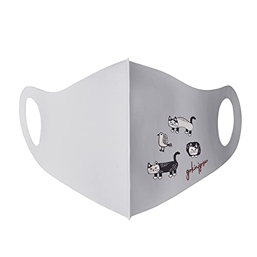 抗菌立体マスク マチルダさん マチルダさんいっぱい柄 21-2211#3/GY クスグルジャパン 可愛いキャラクター 抗菌加工 UV加工 吸汗速乾