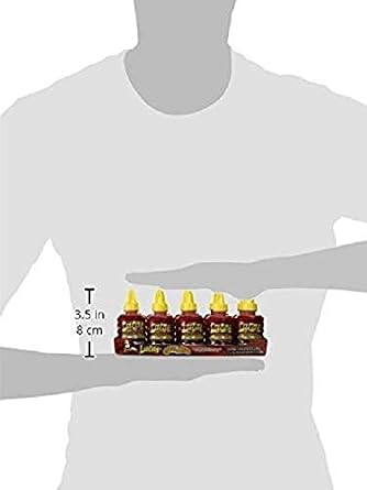 Lucas Gusano, Chamoy Flavor Hot Liquid Candy, 1.27oz, 10-Count Authentic Mexican Candy with Free Chocolate Kinder Bar Included