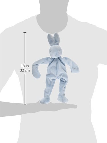 Image of Bunnies By The Bay inchBud inch Bunny Silly Buddy - Animal Pacifier Holder Plush Toy with Velcro Loop Attachment - 10 inch (25cm) Size