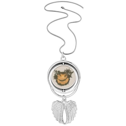 Collier ailes d'ange nuage et cocotier aux finitions ciselées de prestige