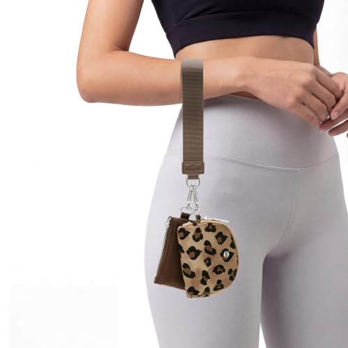 Image of Mum's Memory Mini Zip Around Wristlet Wallets for Women -KeyChain Wallet with Detachable Dual Pouch Wristlet -Key Chain Coin Purse Small Wallets