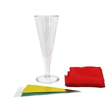 SUMAG Chameleon Glass Magic Trick - Color Change Champagne Effect - Special Water-Filled Glass, Handkerchief - Learn Magic Tricks - Over 15 Years Old - Unisex - 22 cm/8.66 in - No Batteries Required