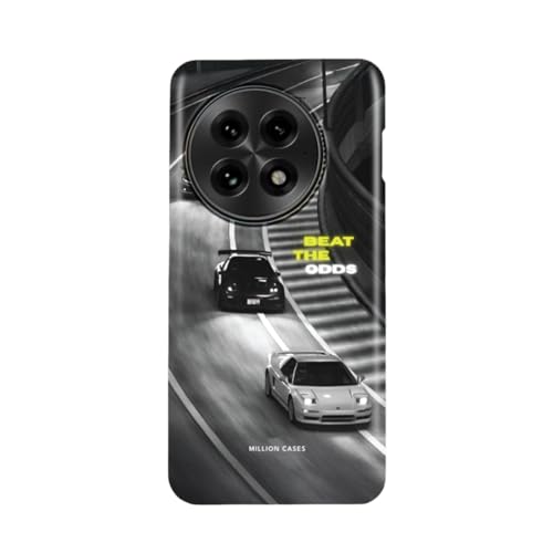 Image of MILLION CASES Back Cover Case for OnePlus 12 Scratch Resistant Anti-Slip Polycarbonate Shockproof Protective Durable Midnight Chase Crystal Case for Men & Boys
