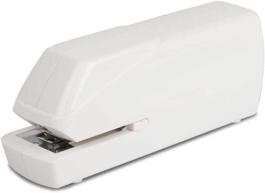 Agrafeuse Automatique Agrafeuse électrique Agrafeuse Moyenne Agrafeuse de Bureau (Color : White)