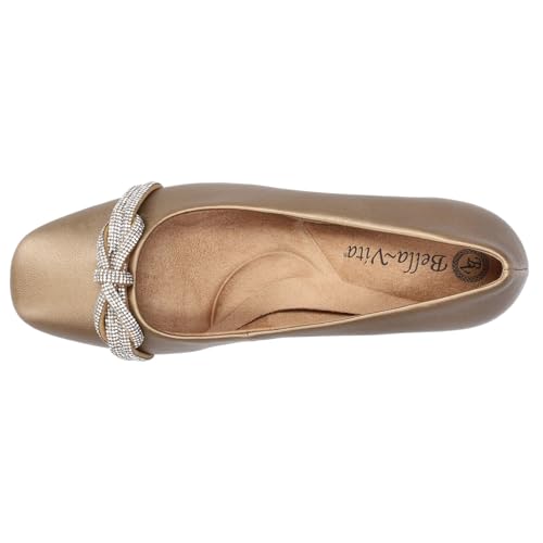 Bella Vita Women's Marigold Block Heeled Pumps, Bronze, 8 X-Wide - image 2