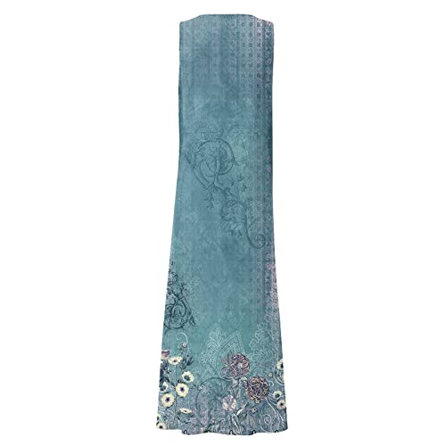 Plus Size Cotton Linen Summer Dresses for Curvy Women 2025 Sleeveless Maxi Vacation Beach Sundresses with Pockets