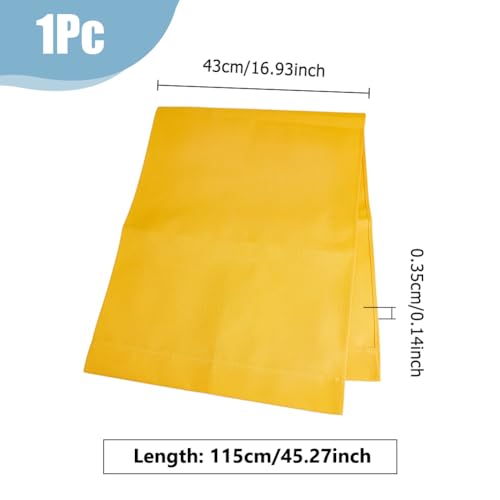 Hobbspring Beach Chair Replacement Fabrics 115x43cm Sling Chair Replacement Canvas Yellow Patio Sling Chairs Cloth Outdoor Folding Chairs Fabric for Home Beach Garden Courtyard - Image 3