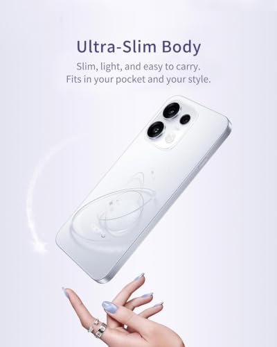 Image of OPPO Reno16c 5G| 3D Design | 50MP 3.5X Telephoto Camera | 4K Video | AI Remix Collage | 7000mAh 80W SUPERVOOC | ColorOS 16 | IP69K | Dimensity 7300,Starry White:8 GB+256 GB