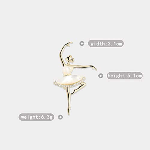 Image of Elegant Pearl Flower Designer Brooch Pins Broches Costume Jewelry For Women Fashion Christmas Gift