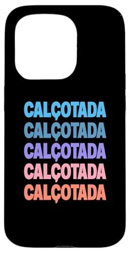 Funny Modern Repeated Text Design Calcotada �X�}�z�P�[�X iPhone 15 Pro �p