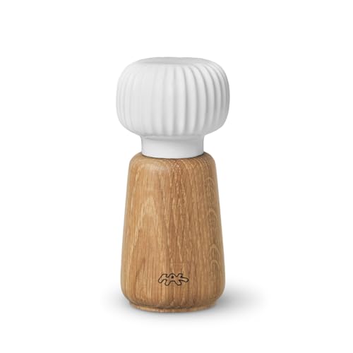 Kähler Mühle H14 cm Hammershøi handlich dänisches Design Gewürzmühle, weiss