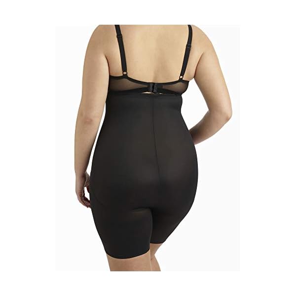 Naomi and Nicole Women's Plus-Size Unbelievable Comfort Hi Waist Thigh Slimmer Shapewear, Black, 5X