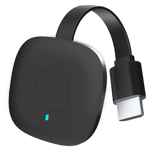 OBEST Trådlös HDMI-displaydongel, 4K HDR WiFi-streamingmottagare, för mobiltelefoner, surfplattor, Macs, Samsung, LG, HTC, PC, stöder Miracast/Airplay/DLNA-unktioner