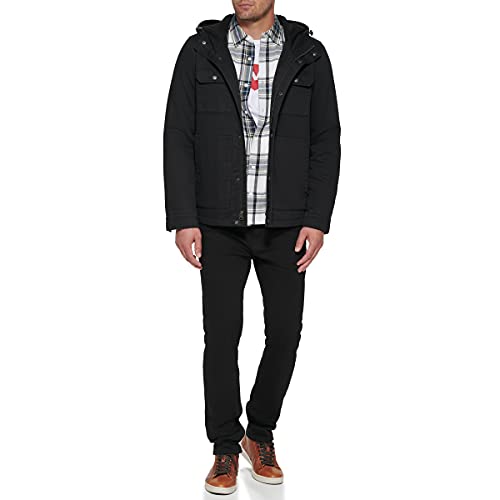 Image of Levi's Men's Legacy Washed Cotton Hooded Military Jacket