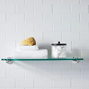 KMwares 2-Pack Glass Qtip Holder Dispenser Set - Bathroom Canister Storage Organizer for Cotton Balls, Swabs, Floss Picks, and Makeup Sponges with Matte Black Metal Lid - Clear Vanity Apothecary Jars KMwares 2 Pack Glass Qtip Holder Dispenser Set Bathroom Canister Storage Organizer for Cotton Balls Swabs Floss Picks and Makeup Sponges with Matte Black Metal Lid Clear Vanity Apothecary Jars