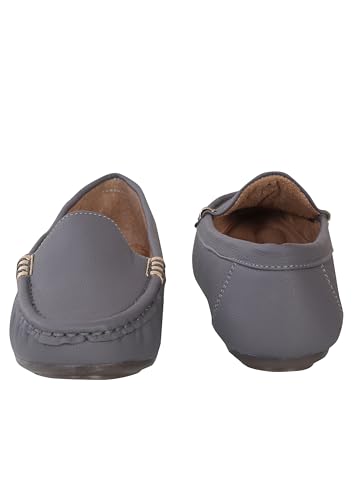 Image of Pluxh Women Ballet Flats | Slip-On Casual & Formal Shoes | Elegant Metal Accent Design, Soft Cushioned Insole with Flexible Anti-Slip Sole | Office Wear, Daily Use & Travel Footwear