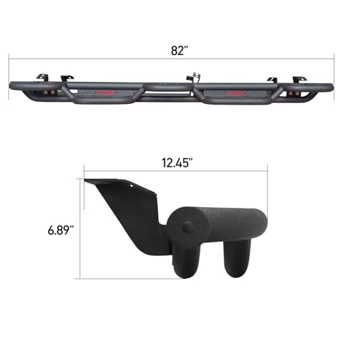 Estribos de acero para Toyota Tacoma 2005-2023 Doble Cabina miniatura 4