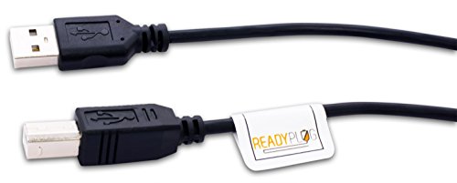 ReadyPlug USB Cable Compatible with HP DeskJet 2130 All-in-One Printer F5S40A Printer (6 Feet, Black)