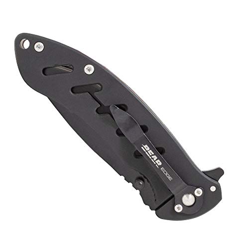 Bear Edge 71513 Brisk 1.0 Blade And Frame Lock Folder, Black, 5" #TOP1