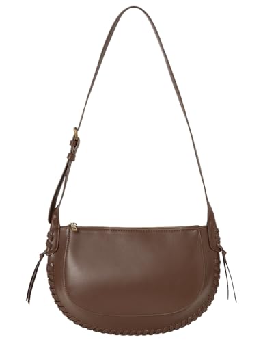 Springfield PU Shoulder Bag Dark Chocolate, Bolso Soulder para Mujer, Marrón, Talla única