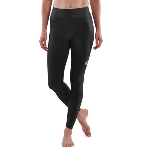 Skins Series-3 Women's Premium Compression Long Tights-Improve Circulation, Reduce Soreness for Running, Hiking & Workouts M Black
