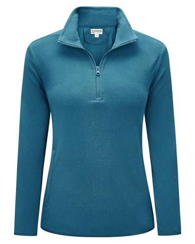 33,000ft Damen Fleece Pullover mit Halbreißverschluss Fleeceshirt Winter...