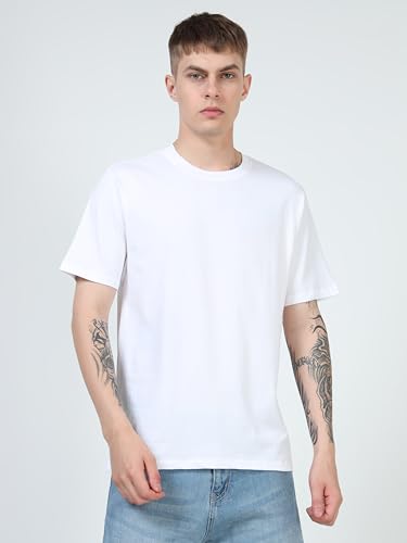Image of Men's T-Shirts Ringspun Cotton Crew Neck Tee Shirts|Casual Wear T Shirt | Pre Shrunk with Panel Wash