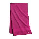 Lacoste Heritage 100% Supima Cotton Bath Towel, Magenta, 30