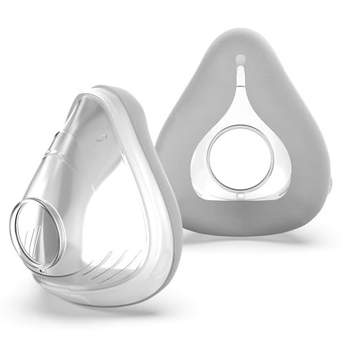 Image of Fabric Cushion for Airfit F20 & for Airtouch F20 (M) - 2 Pack Full-Face Cushion for F20 Mask Medium, IBEET Innovative CPAP Fabric-Silicone Hybrid Cushion Replacement - Gray /General