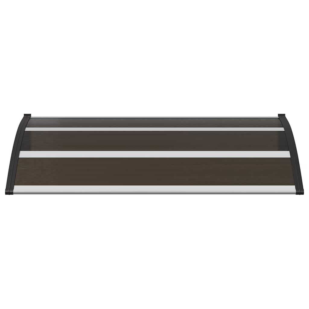 vidaXL Marquesina para Puerta PC Casa Hogar Jardín Patio Terraza Bricolaje Toldo Cubierta Capa Dosel Palio Lona Tienda Capota Pantalla 120x75 cm Negro