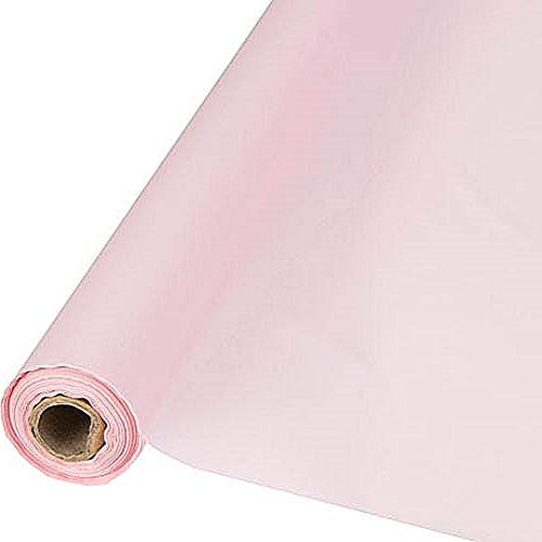40"x150 ft Heavy Duty Banquet Roll Plastic Table Cloth Pink Home & Kitchen