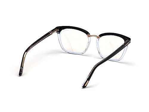 Tom Ford Women's Eyeglasses Tf5550-B Tf/5550-B Black/Crystal Optical Frame 54Mm #TOP4