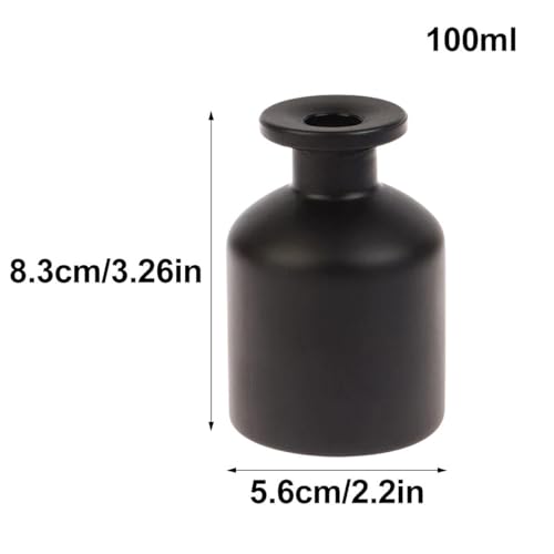 Botella difusora de vidrio 100ml Queenbox negra mate miniatura 2