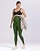 Enerful Womens Maternity Leggings with Pockets Workout Legging Pants Buttery Soft Pregnancy Active Wear Yoga Tights - 2pack Black/Olive - Small