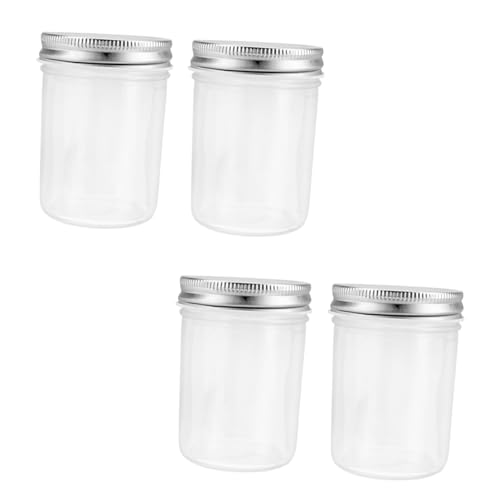DINHEAROM 4Piezas Frascos Para Conservas De Botes De Almacenamiento Para Jalea y Recipientes