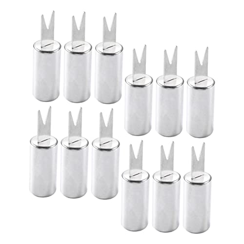 ibasenice 24pcs Stainless Steel Corn Holders Ergonomic Bbq Forks for Easy Grilling Non- Handle for Corn Fruits Snacks Bbq Accessory for Home Restaurant Use