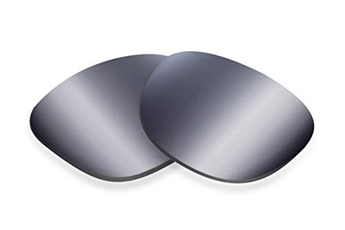 Sunglass Fix Replacement Sunglass Lenses Compatible for Emporio Armani EA4115 CLIP ON 54mm (Non-Polarized SFx Edge Extrm Slv Mirror DrkBlck Pair)