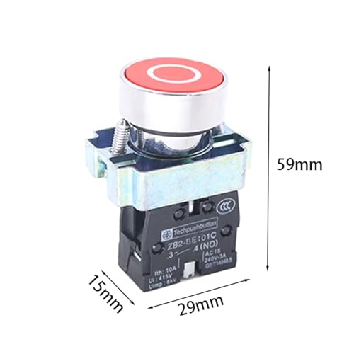 Botón de inicio XB2-BA3311 interruptor cabeza de seta 22mm encendido continuo 3